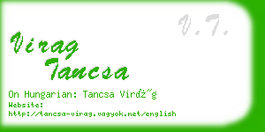 virag tancsa business card
